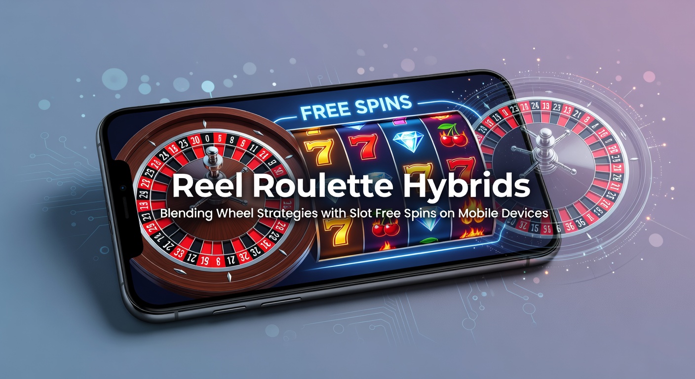 Schermafbeelding van een reel roulette hybride game op een smartphone, met draaiend wiel en activerende free spins