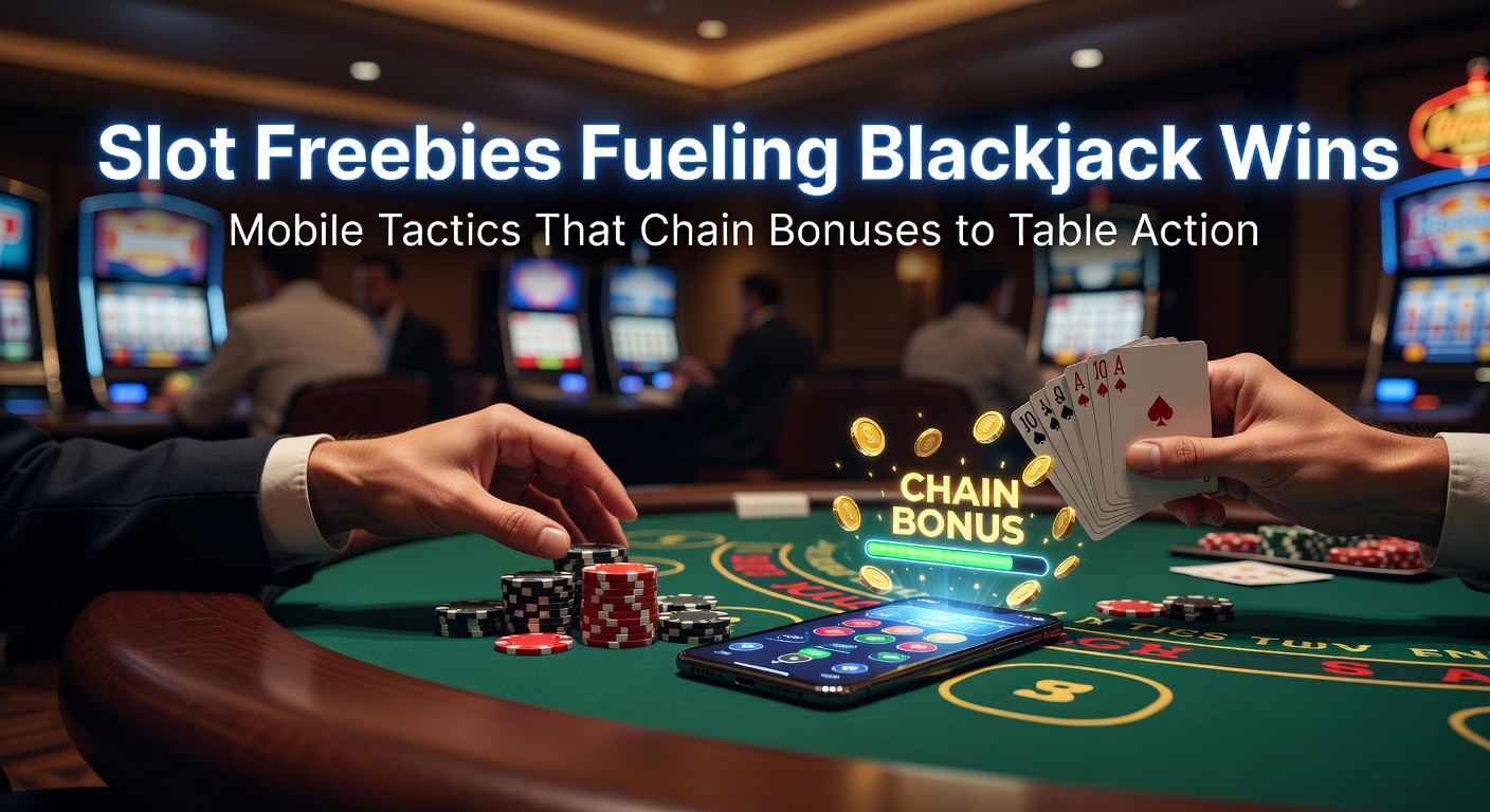 Mobiele speler activeert slot freebies die naadloos overgaan in blackjack bonussen op een smartphone-scherm tijdens een sessie in april 2026