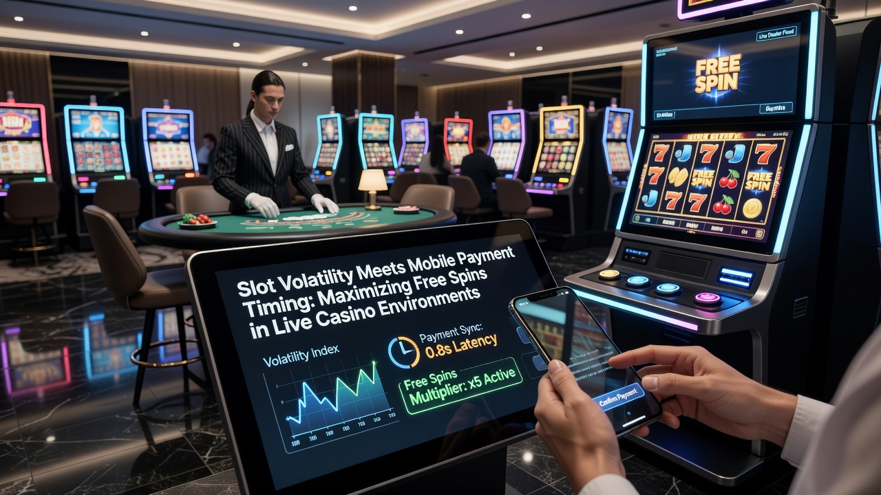 Demonstratie van mobiele betalingsinterface tijdens een live casino sessie met slots